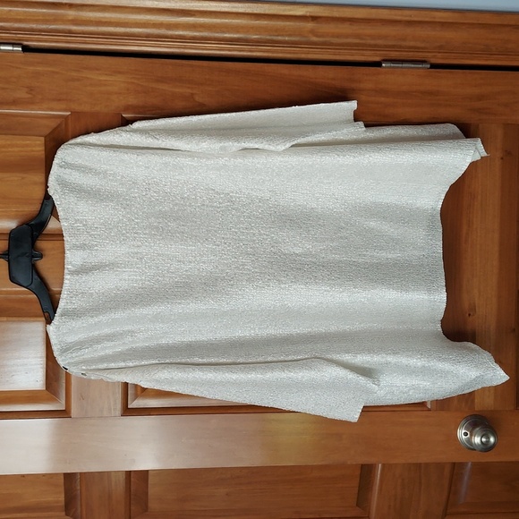 โข Patchington Lacy White Blouse Elegant Top, Size 3X, Like New - Picture 2 of 9